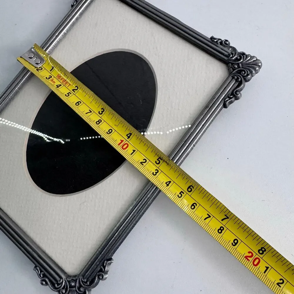 Vintage Pewter Ornate Decorative Photo Frame 5x7